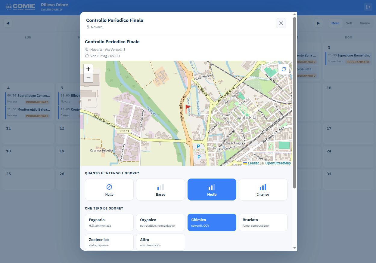 COMIE sviluppa un nuovo portale digitale per il monitoraggio degli odori in aria ambiente